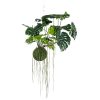 KOKEDAMA ARTIFICIAL MONSTERA COLGANTE 80 CM